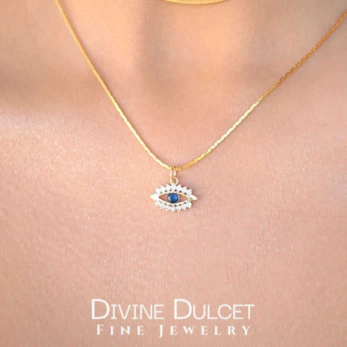Divine Dulcet - Evil Eye Halskæde | Guld