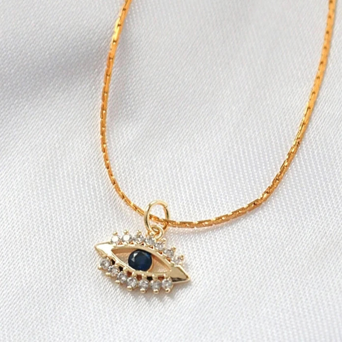 Divine Dulcet - Evil Eye Halskæde | Guld