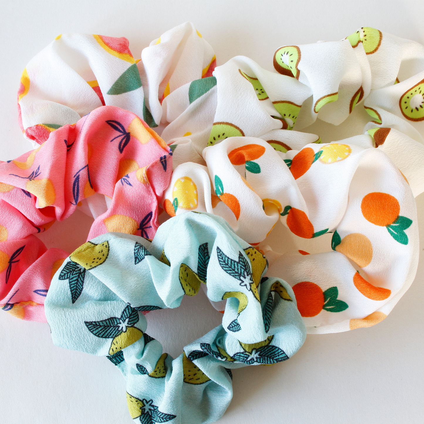 Hairstyling DK - Scrunchies i presentförpackning | Frukter | 5 pack