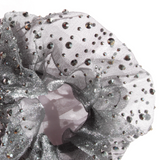 Hårstyling DK - Rina Rhinestone Scrunchie | Svart