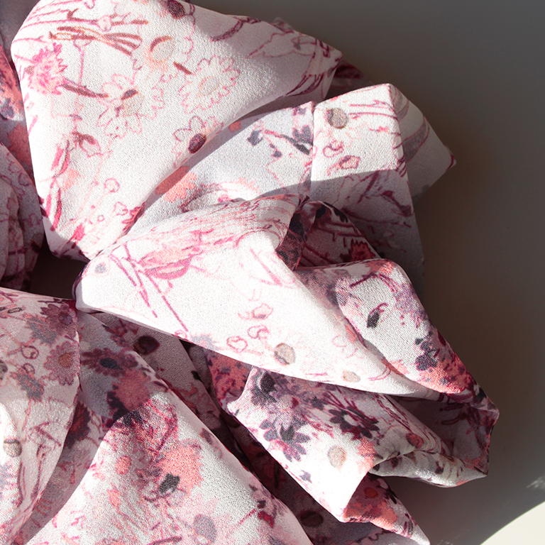 Hårstyling DK - Håndlavet Kæmpe Scrunchie | Lemonade Pink