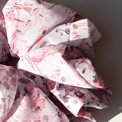 Hårstyling DK - Håndlavet Kæmpe Scrunchie | Lemonade Pink