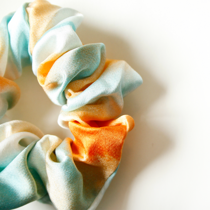 Hairstyling DK - Tait Scrunchie | Orange/grön